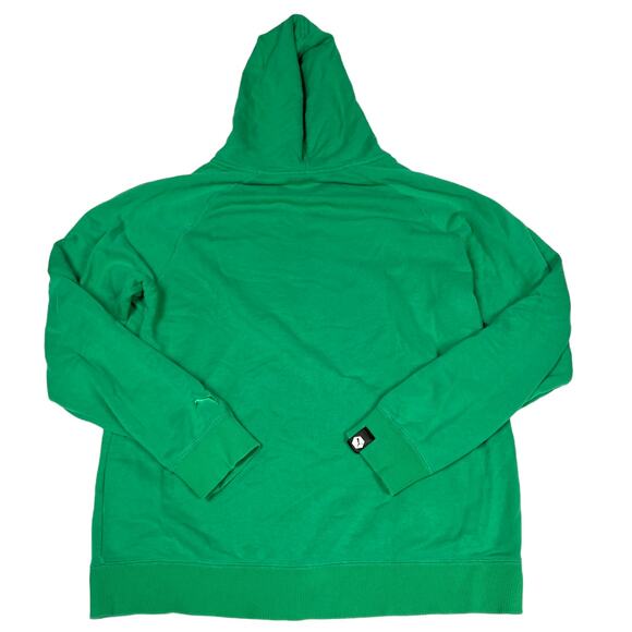 Puma Hoodie‎ Jacket Green Grey Logo Front Full Zip Long Sleeve Women's Large - Picture 2 of 15